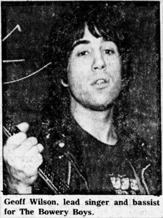 geoff-wilson-bowery-boys Geoff Wilson, lead singer and bassist for The Bowery Boys.