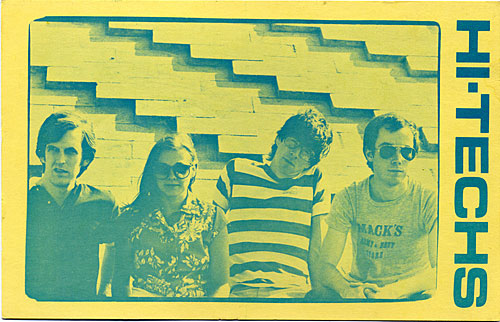 Hi-Techs postcard that came inside first single