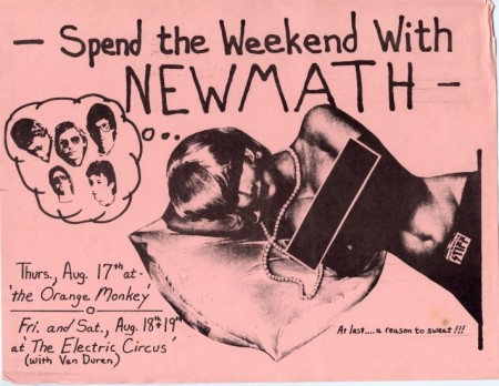 New Math poster for Orange Monkey and the Electric Circus