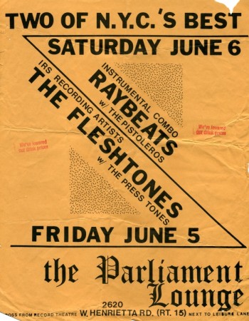 The Parilament Lounge Fleshtones/Raybeats with Press Tones/Pistoleros