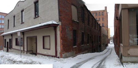 panoramic view of Scorgies, December 2008